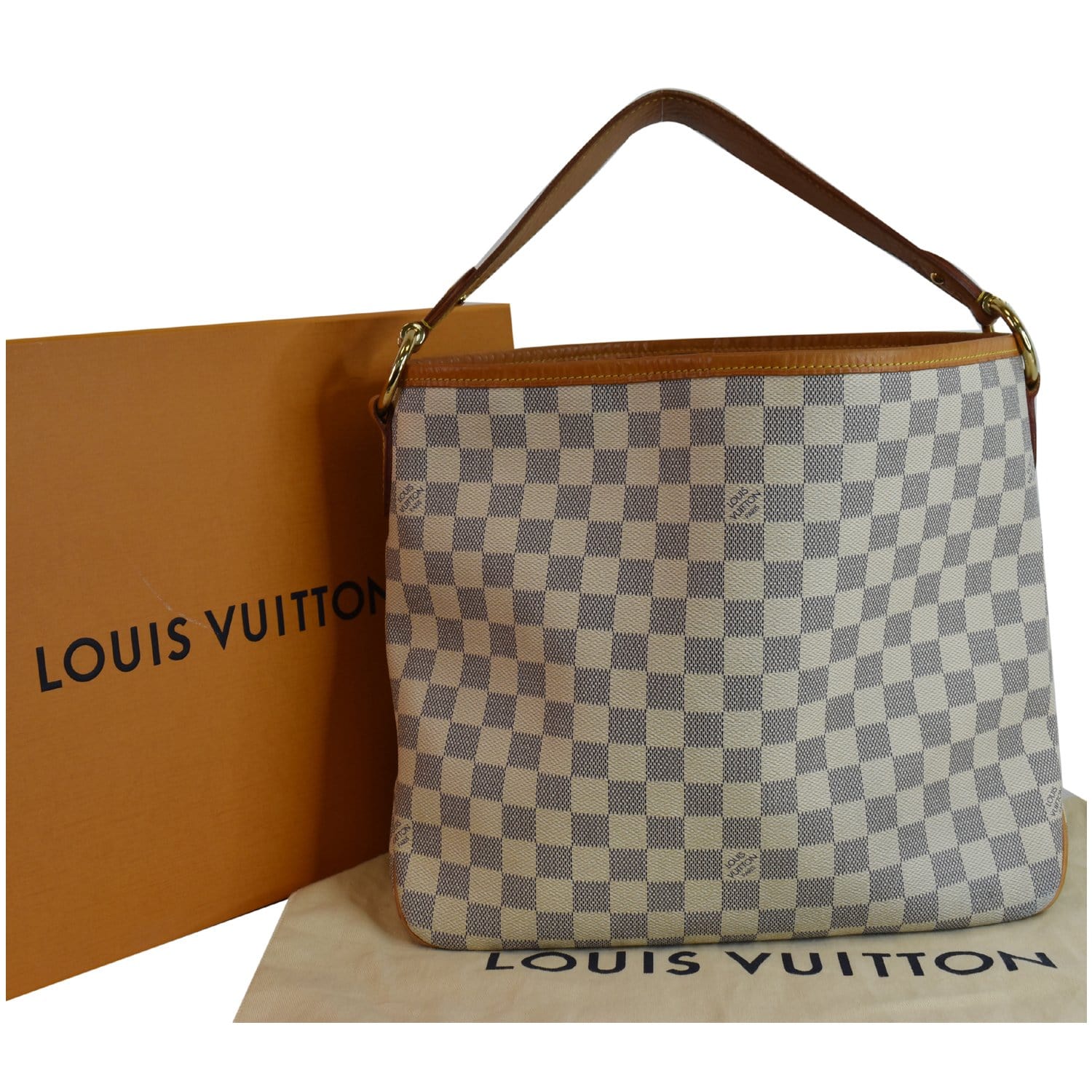 Louis Vuitton Damier Azur Delightful PM N41447 White Cloth ref