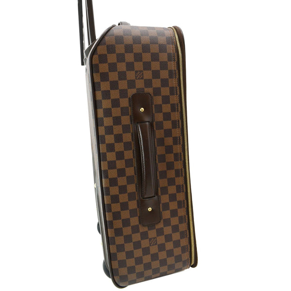 LOUIS VUITTON Pegase 55 Damier Ebene Suitcase Travel Bag Brown