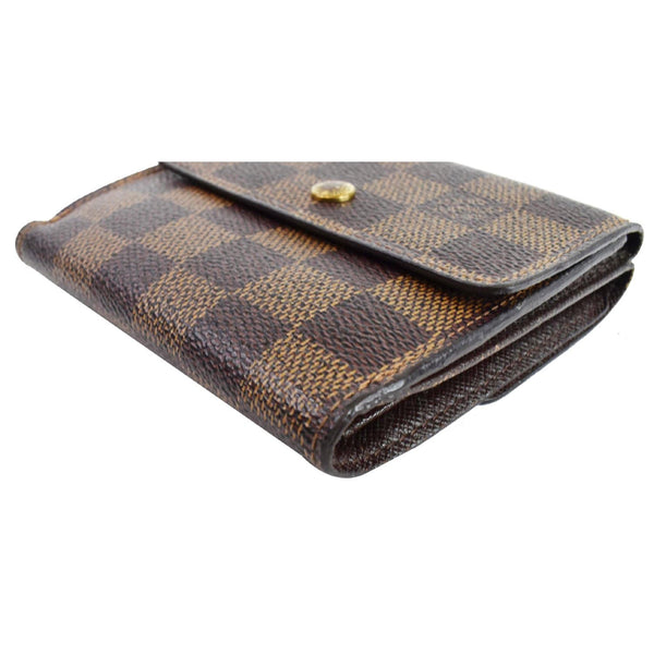 Louis Vuitton Elise Compact Damier Ebene Wallet for sale