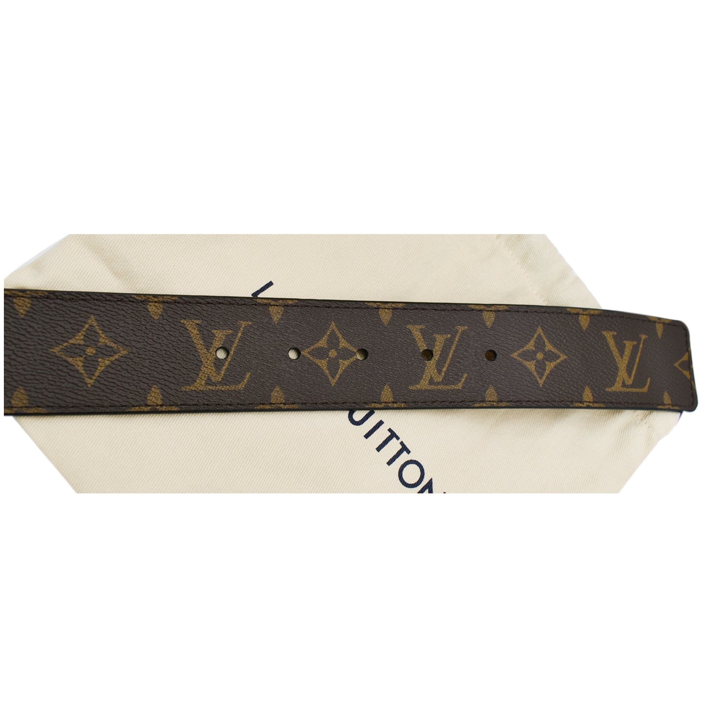 Brown And Silver Louis Vuitton Belt Buckle