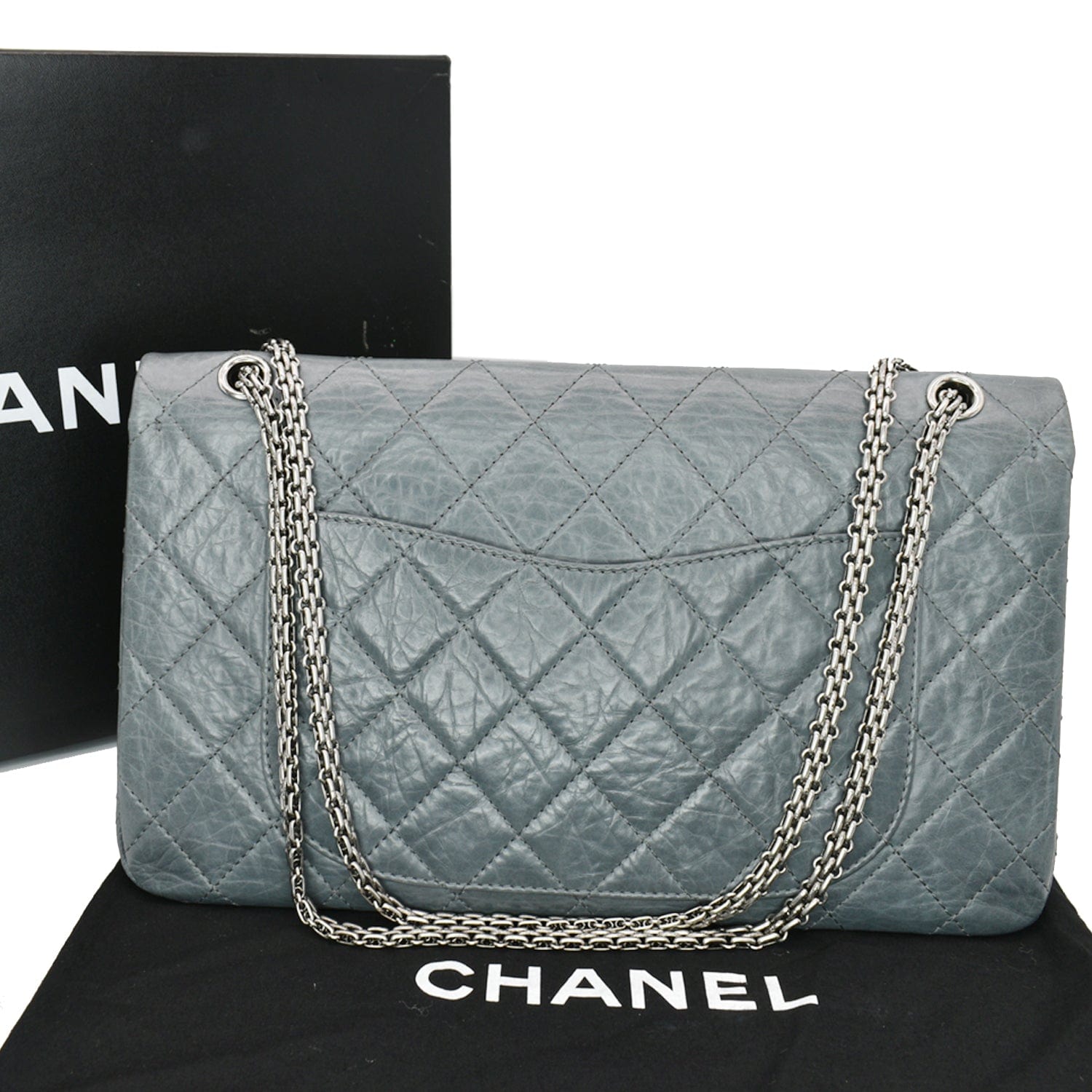 Chanel Grey Blue Python Le Boy Medium Bag  The Closet