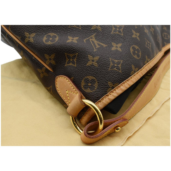 LOUIS VUITTON Delightful MM Monogram Canvas Hobo Bag Brown