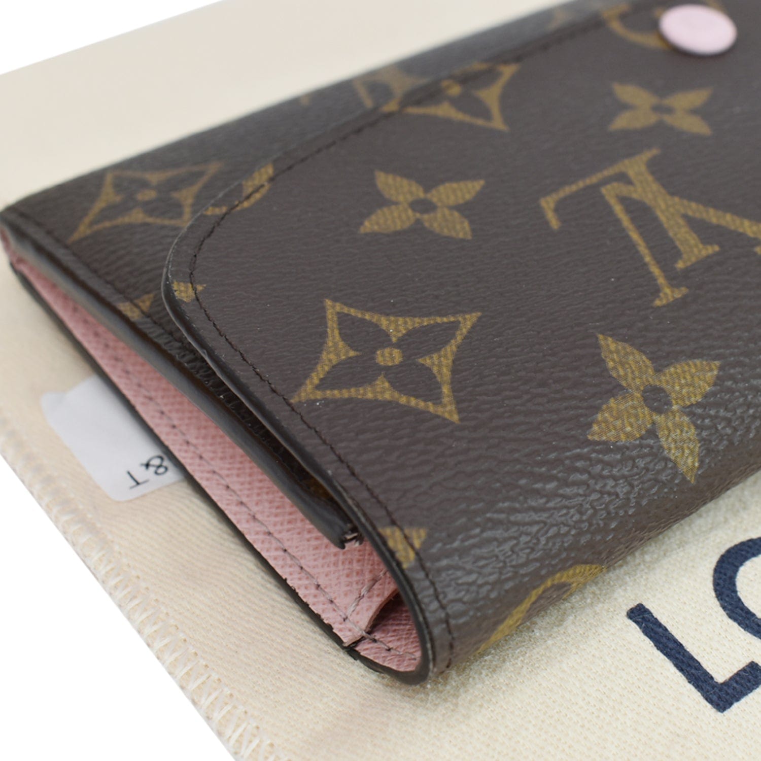Louis Vuitton Wallet Emilie Monogram Brown/Rose Ballerine