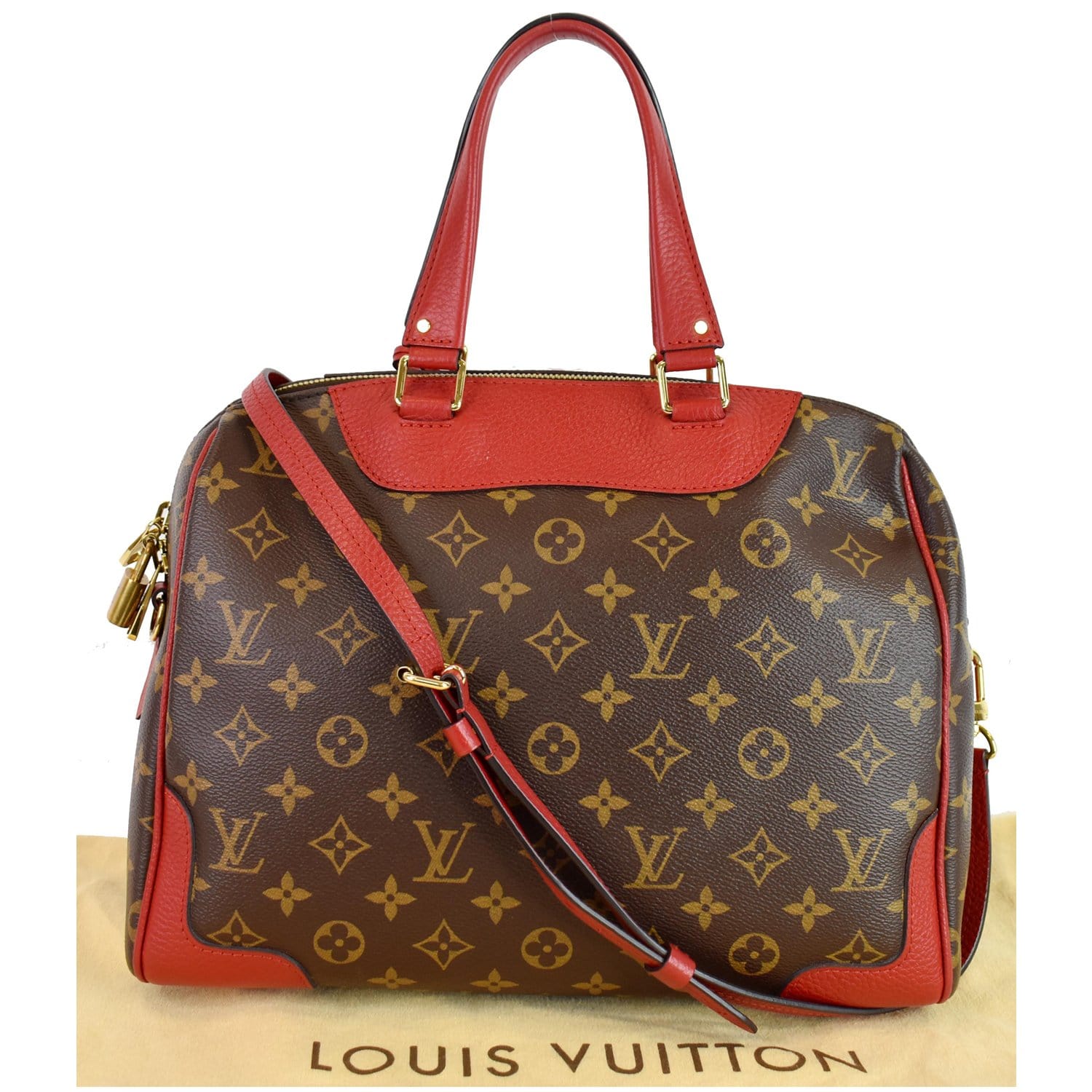 Louis Vuitton Discontinued Monogram x Pink V Tote BB 2way