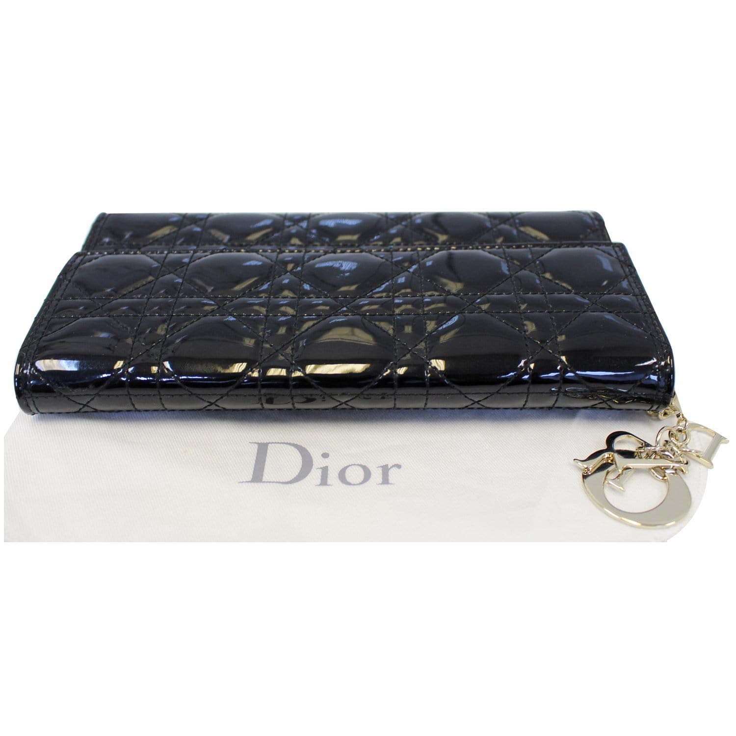 Dior - Lady Dior Lambskin Clutch in Black