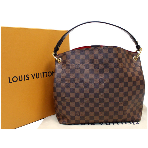 Louis Vuitton Graceful PM Damier Ebene Shoulder Bag full view