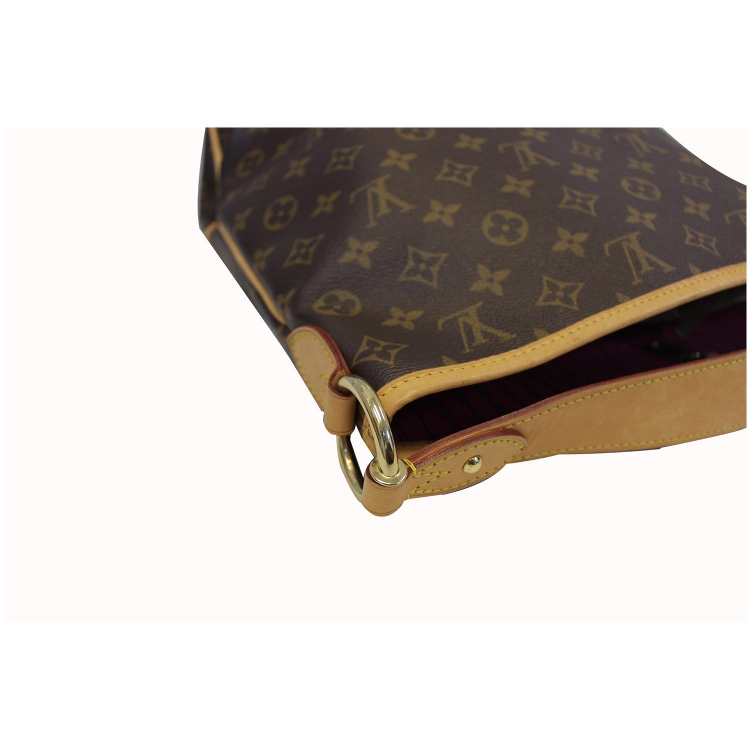 Delightful cloth handbag Louis Vuitton Brown in Cloth - 26313937