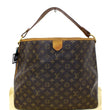 LOUIS VUITTON Delightful MM Monogram Canvas Tote Shoulder Bag-US