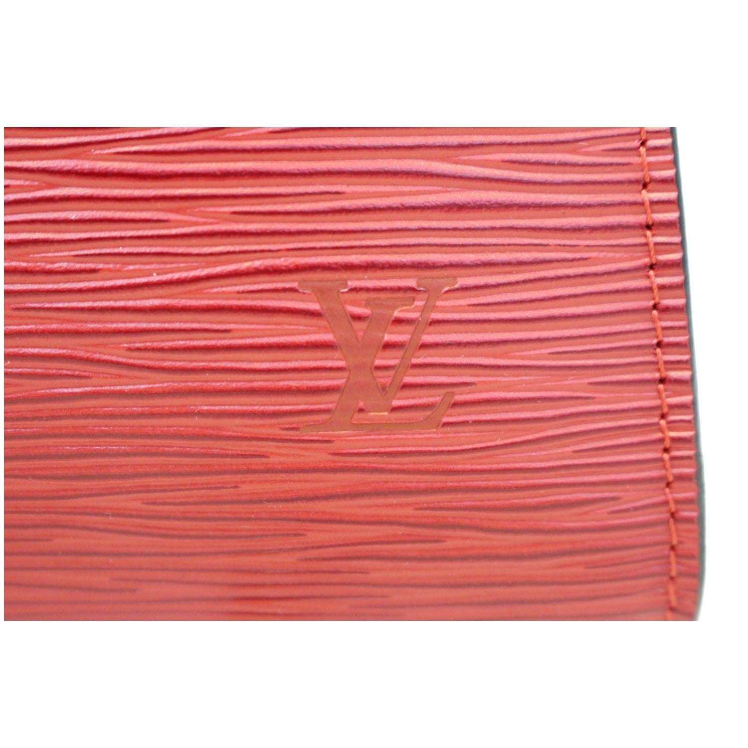 Louis Vuitton Deco Envelope 5lva62 Red Epi Leather Clutch, Louis Vuitton