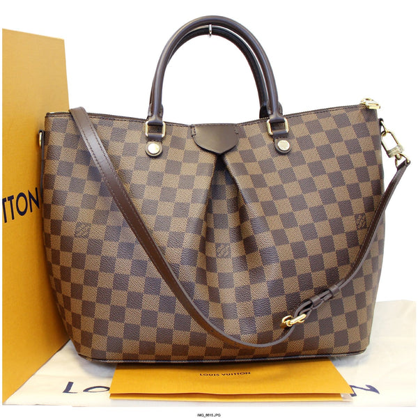 LOUIS VUITTON Siena GM Damier Ebene Shoulder Handbag-US