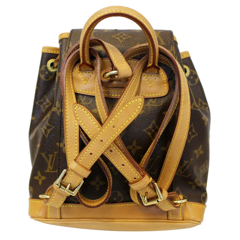 LOUIS VUITTON Mini Montsouris Monogram Canvas Backpack Bag-US