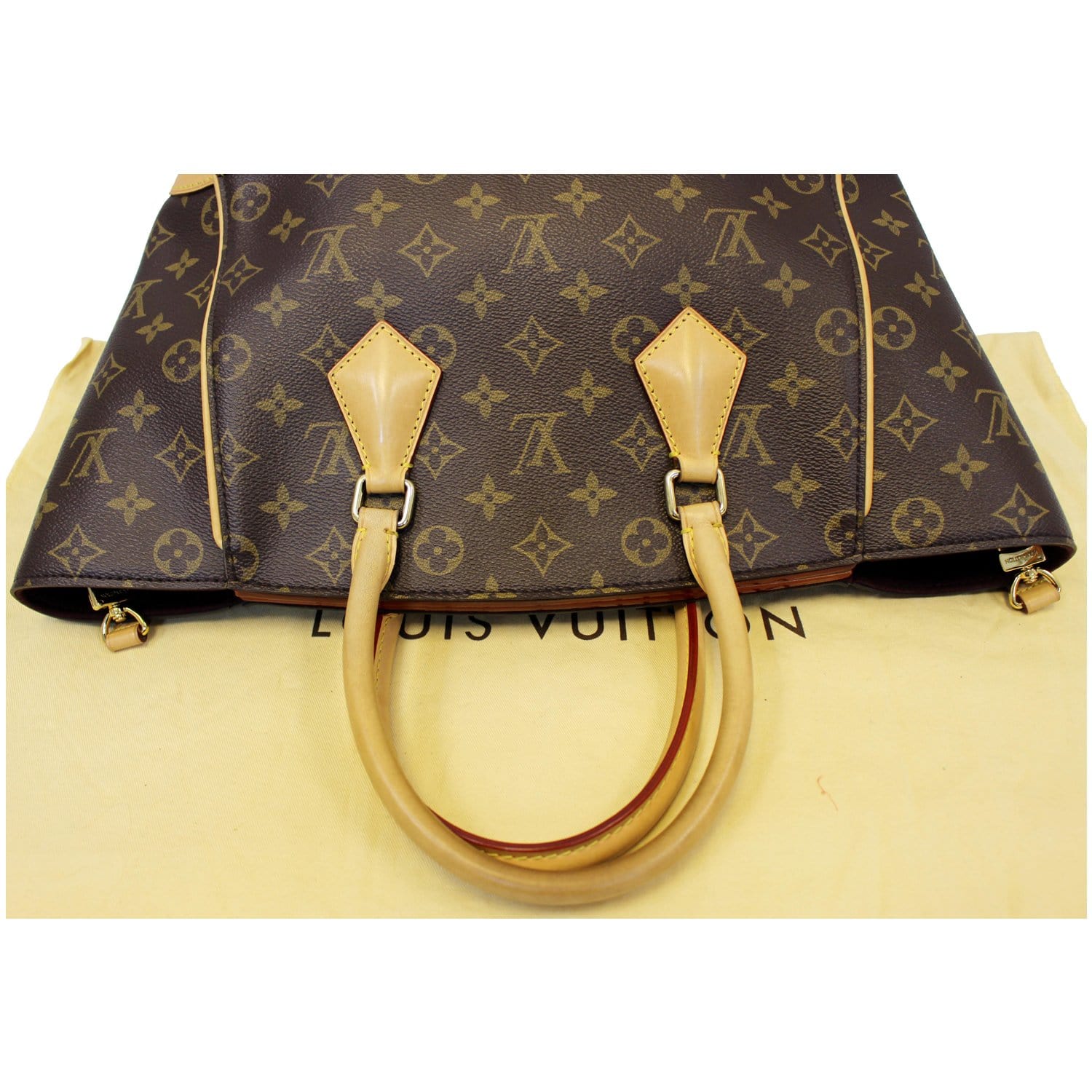 LOUIS VUITTON 'Phenix' bag in brown monogram coated canvas and fuchsia  leather - VALOIS VINTAGE PARIS