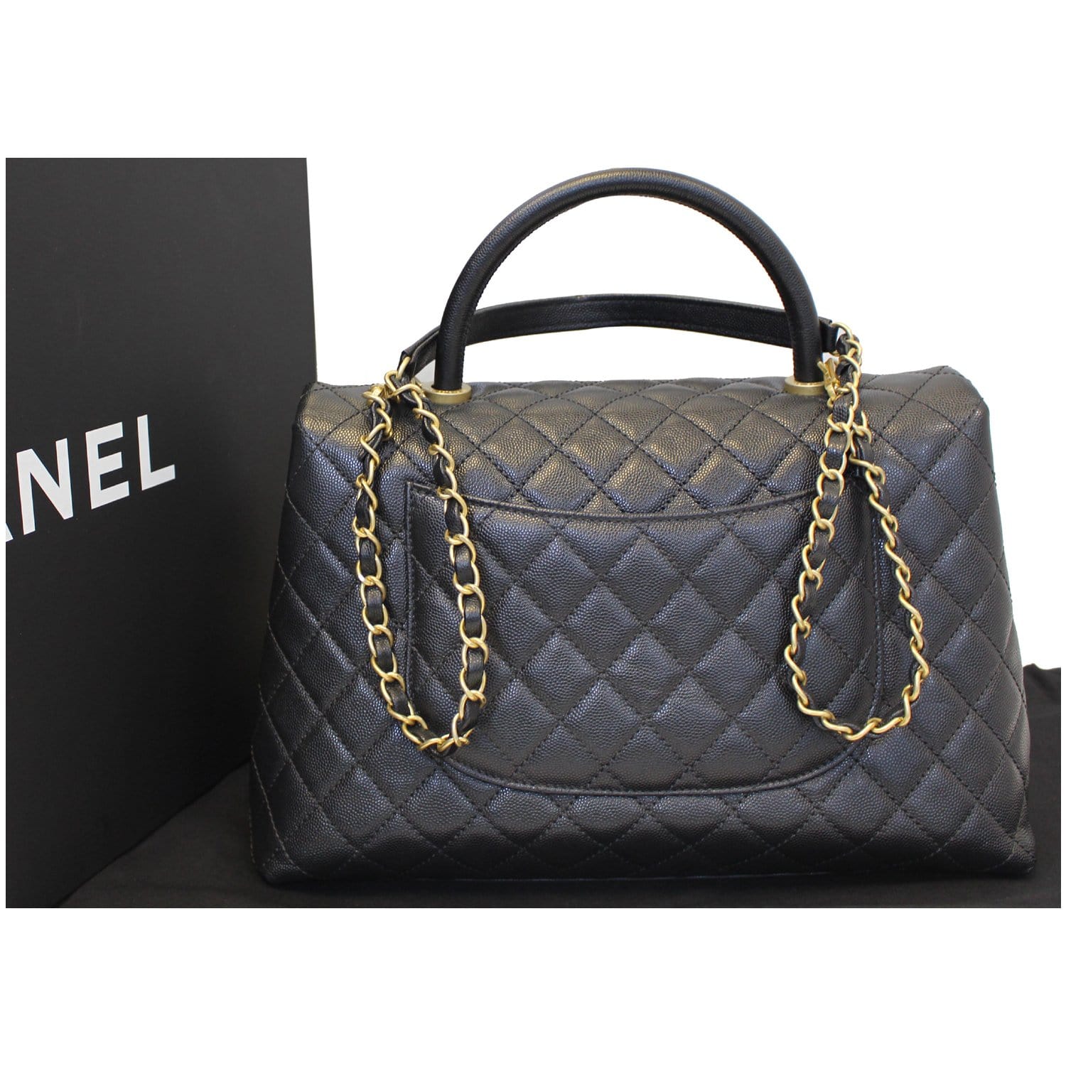 Túi Xách Chanel Coco 95 Flap Bag With Top Handle in Navy  Centimetvn