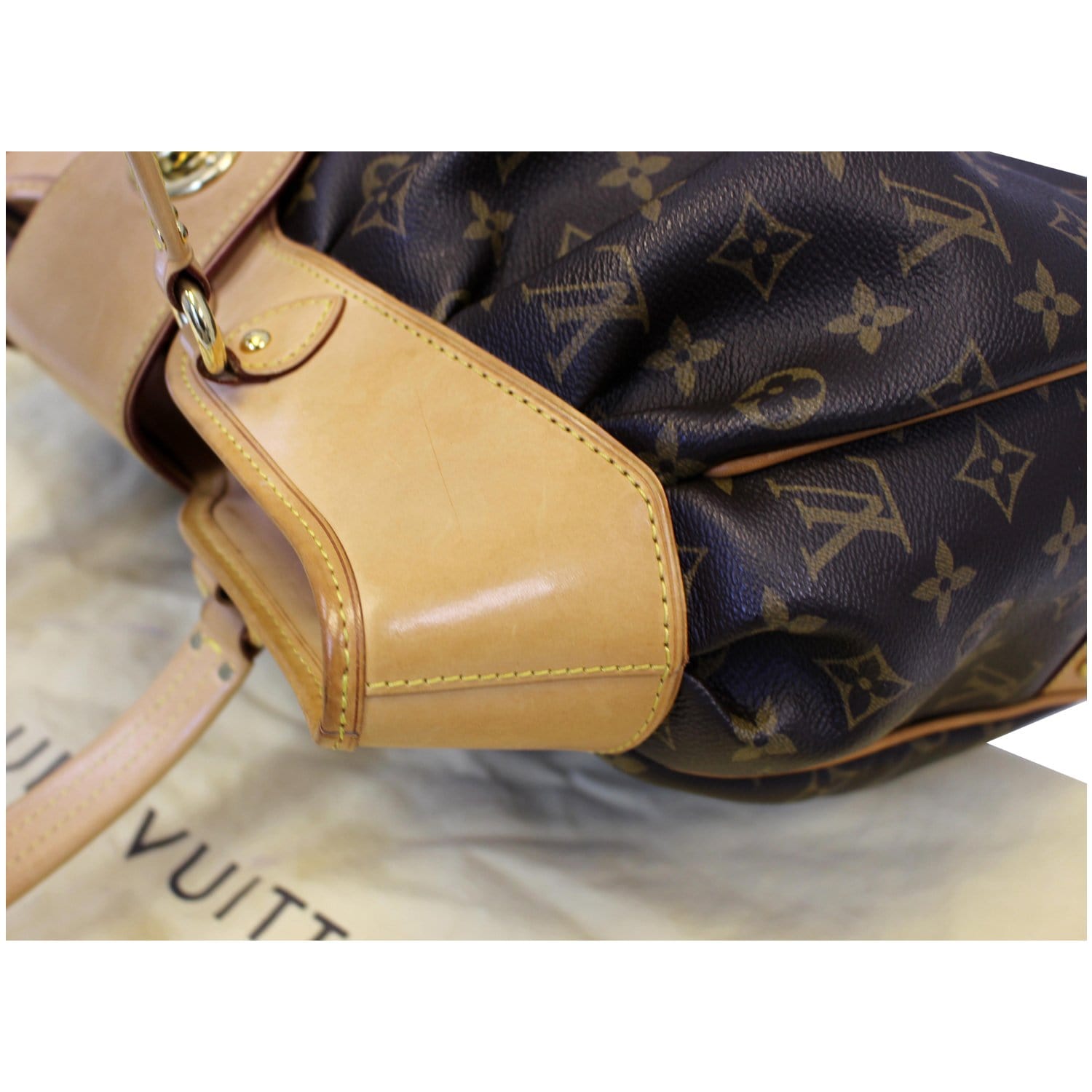 Boetie leather handbag Louis Vuitton Brown in Leather - 25369338