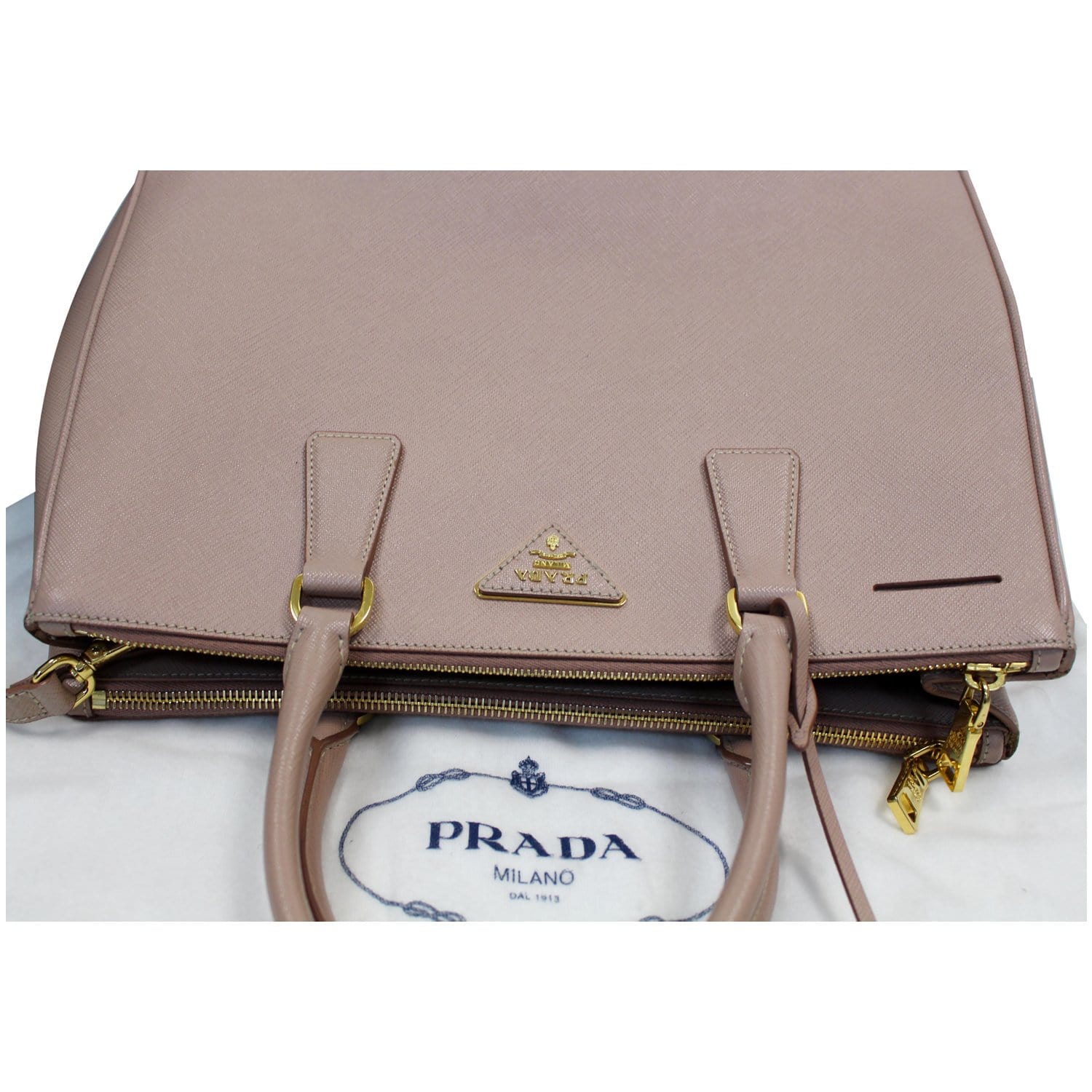 De'lux Bagz - Prada Saffiano Lux Large Tote, size 38 x 26cm, (large size  originally no strap), preloved overall good condition, comes with box, dust  bag and care card only, price RM
