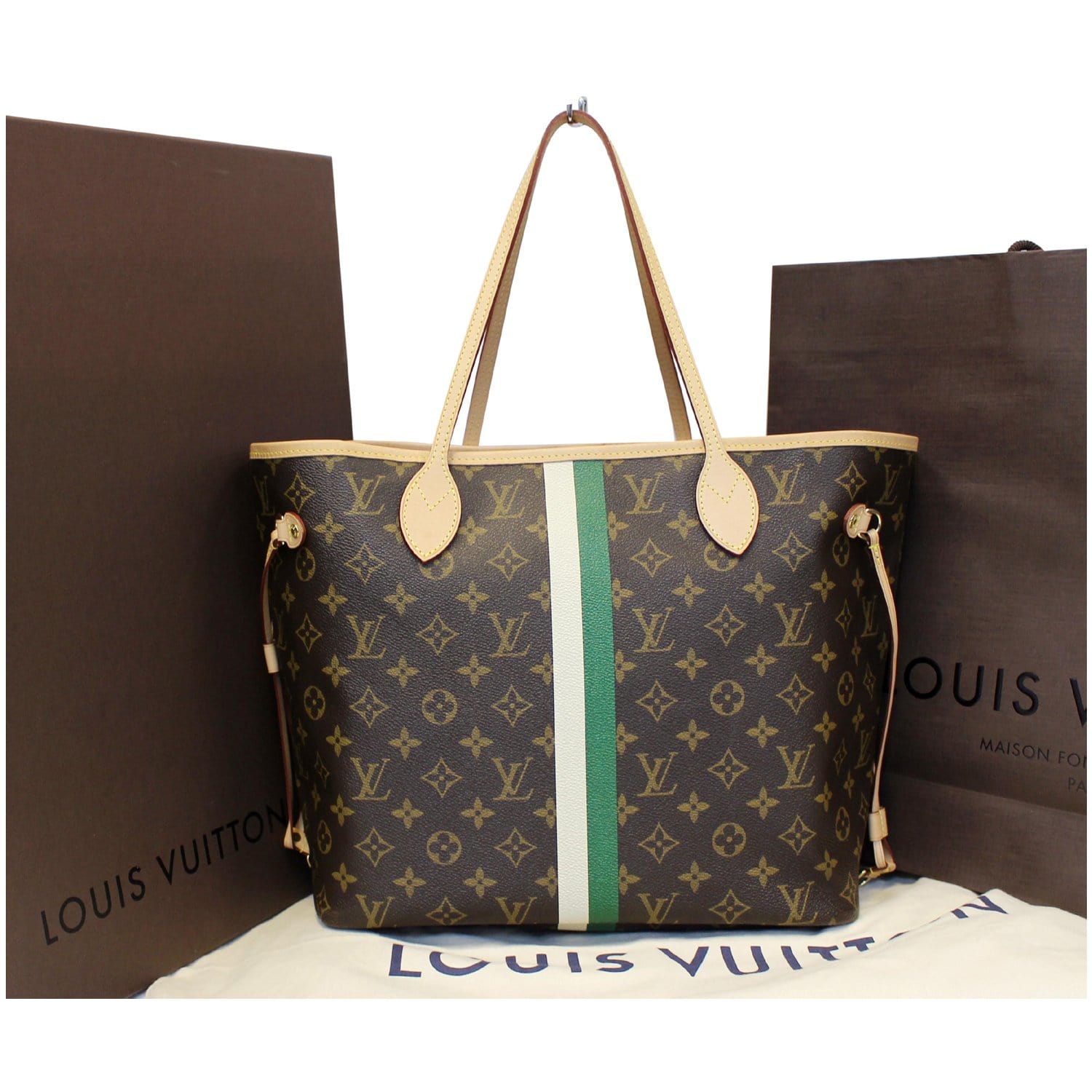 Louis Vuitton Mon Monogram Canvas Neverfull MM NM Bag - Yoogi's Closet