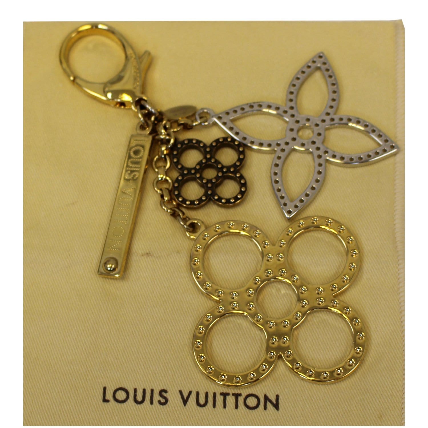LOUIS VUITTON Accessory Bag Charm Key Chain Bijoux Sac Insolence Tortoise  M65087