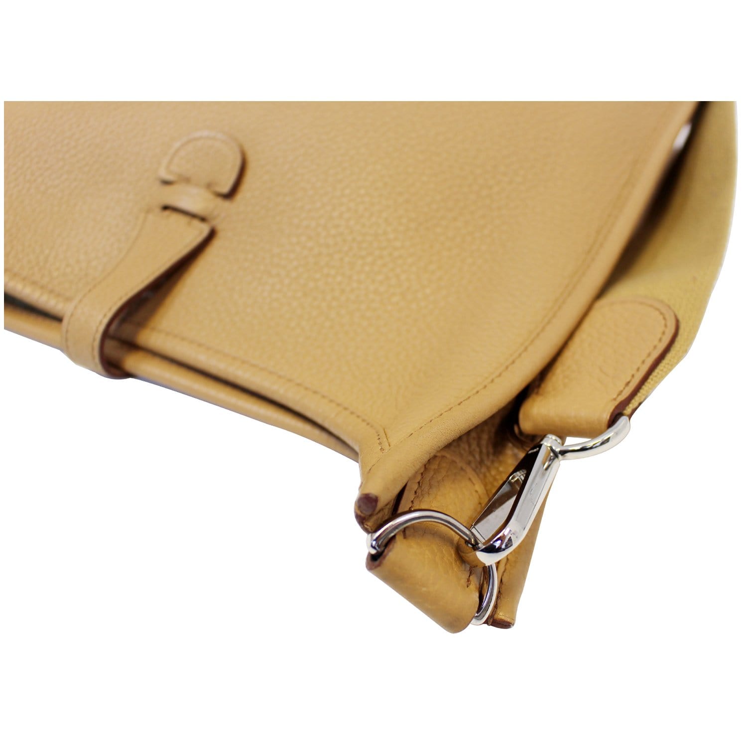 New Hermès Evelyne TPM shoulder bag in beige Taurillon Clemence leather,  SHW at 1stDibs