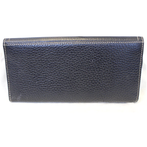 CHRISTIAN DIOR Saddle Leather Wallet Black-US