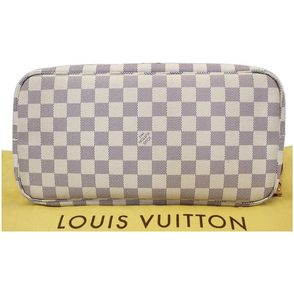 LOUIS VUITTON Neverfull MM Damier Azur Tote Shoulder Bag