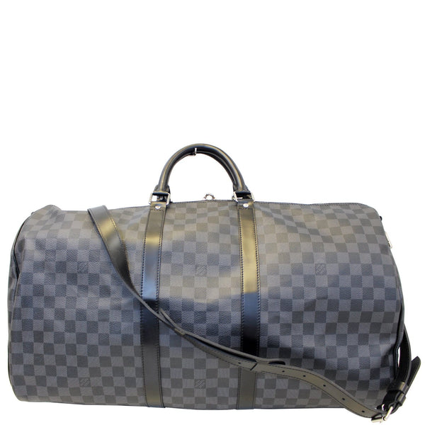 LOUIS VUITTON Keepall 55 Damier Graphite Bandouliere Travel Bag-US