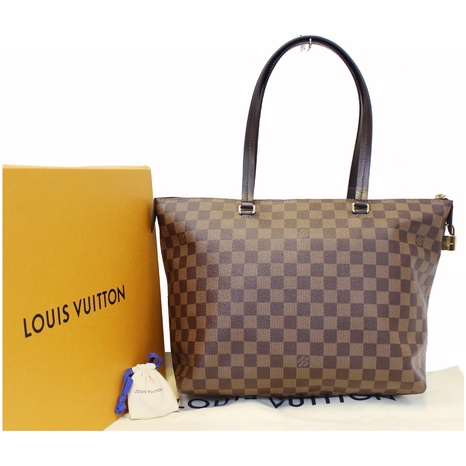 Authentic Louis Vuitton Damier Ebene Canvas Odéon PM Tote Bag