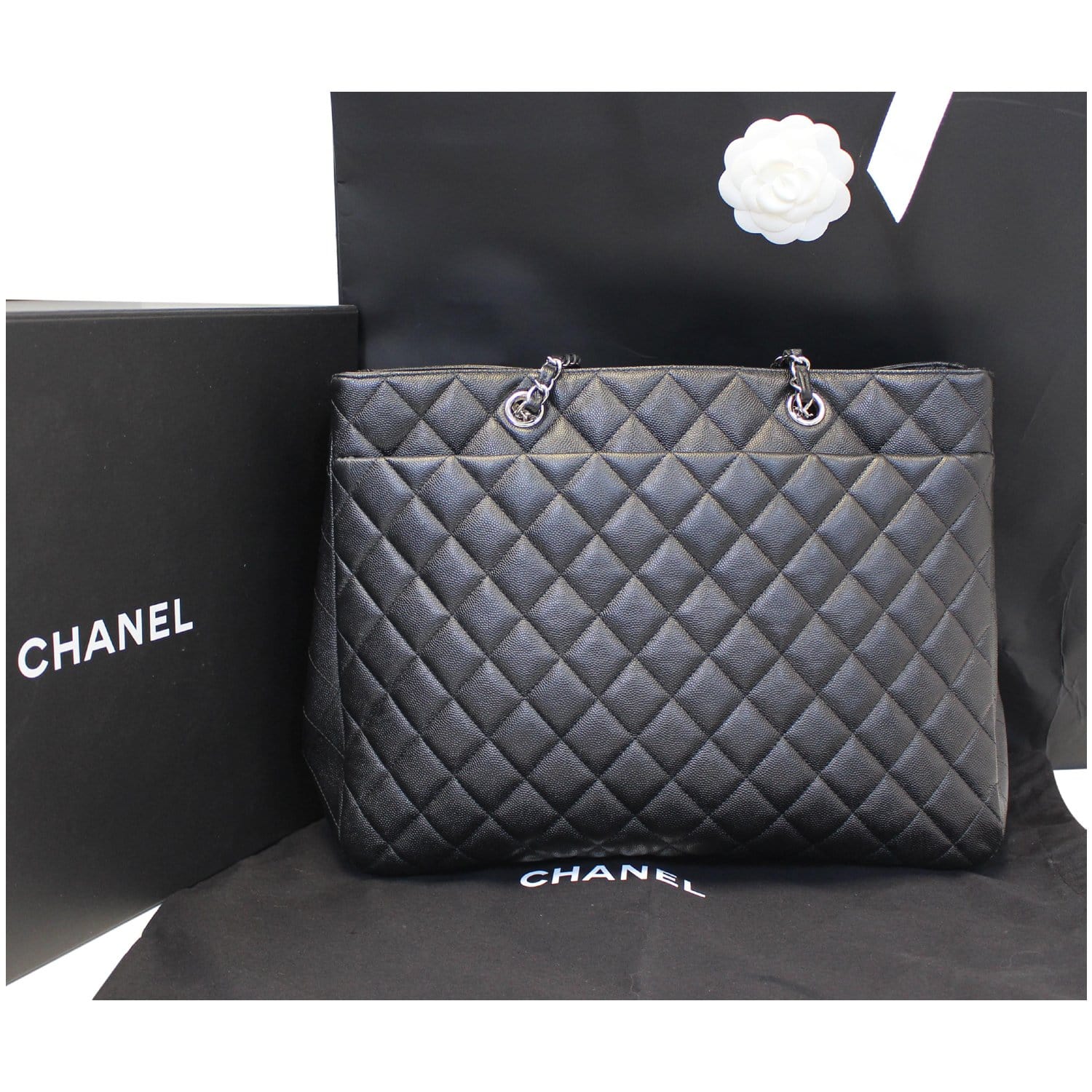 A WHITE CAVIAR LEATHER MEDIUM DOUBLE FLAP BAG WITH SILVER HARDWARE CHANEL  20052006  Christies