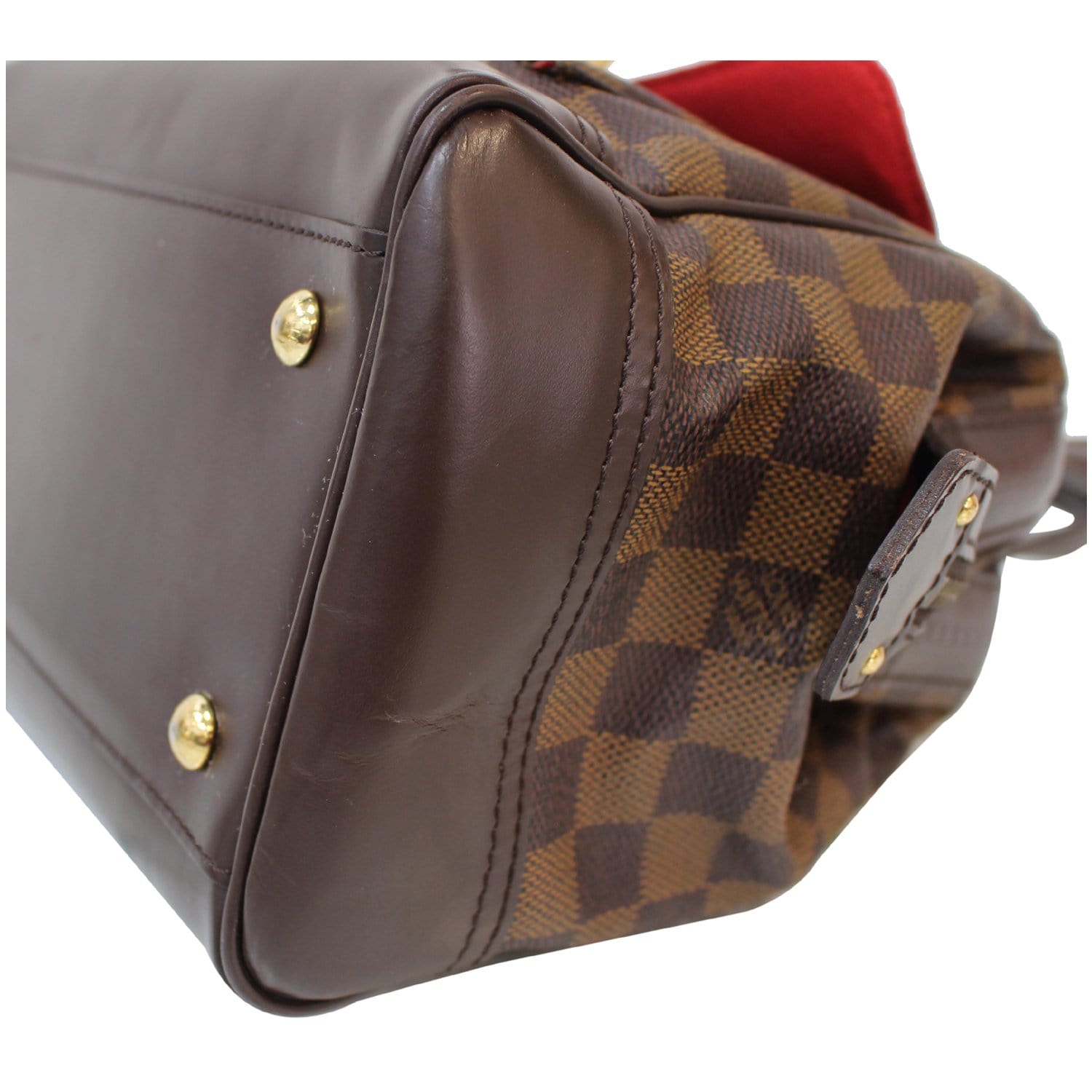 Louis Vuitton Womens Knightsbridge Damier Ebene Buckle Boston Bag Hand -  Shop Linda's Stuff
