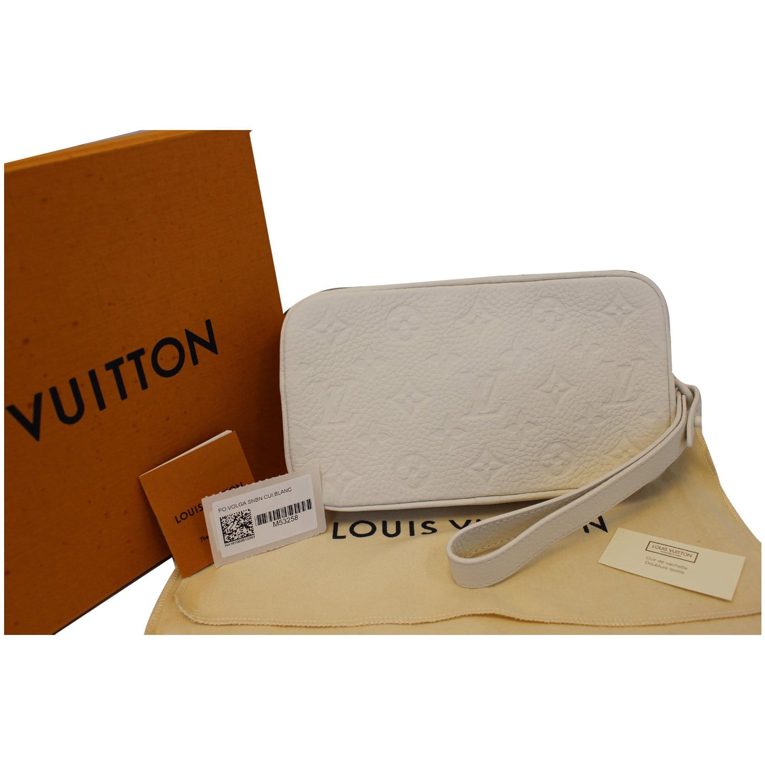 LOUIS VUITTON Monogram Pochette Volga Clutch Bag M44482 LV Auth