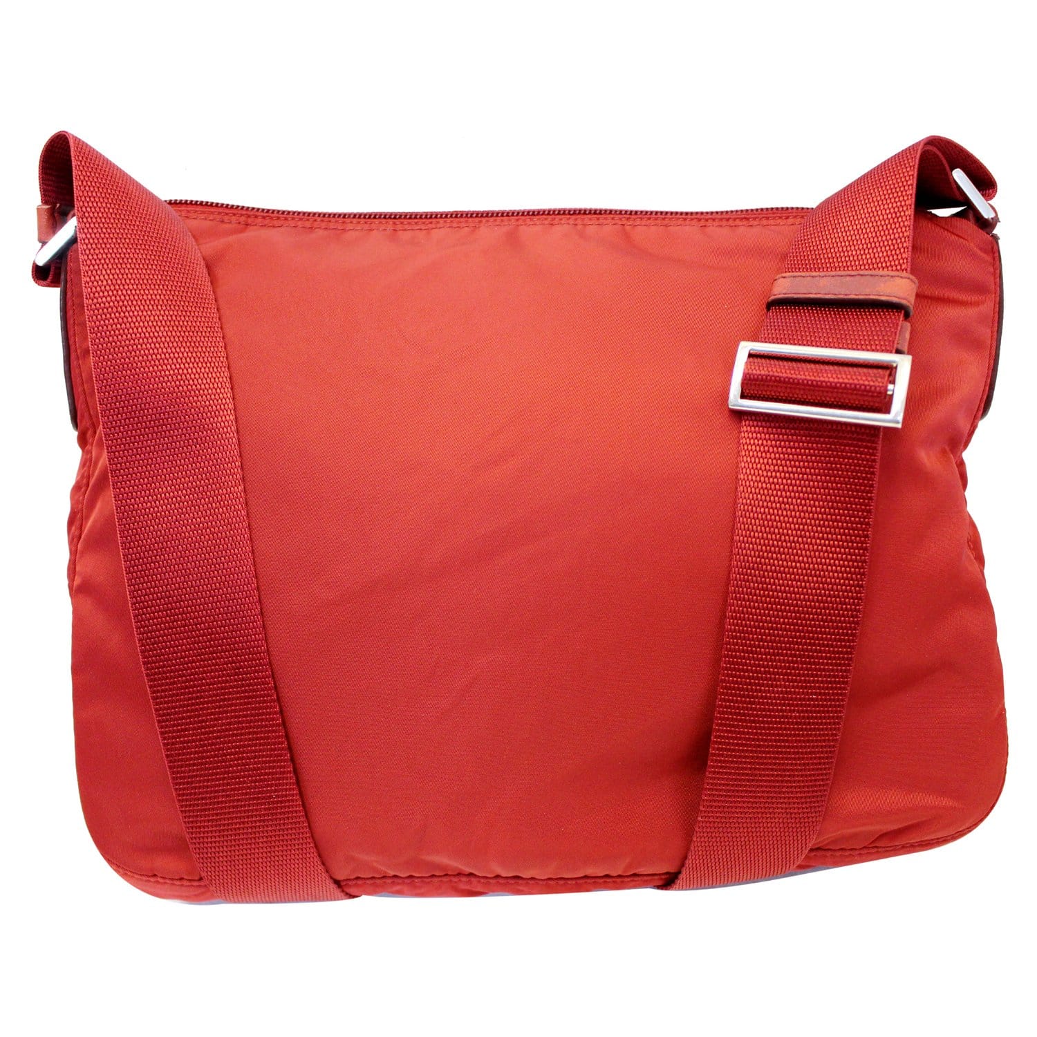 Prada Small Nylon Cross Body Handbag in Red at 1stDibs