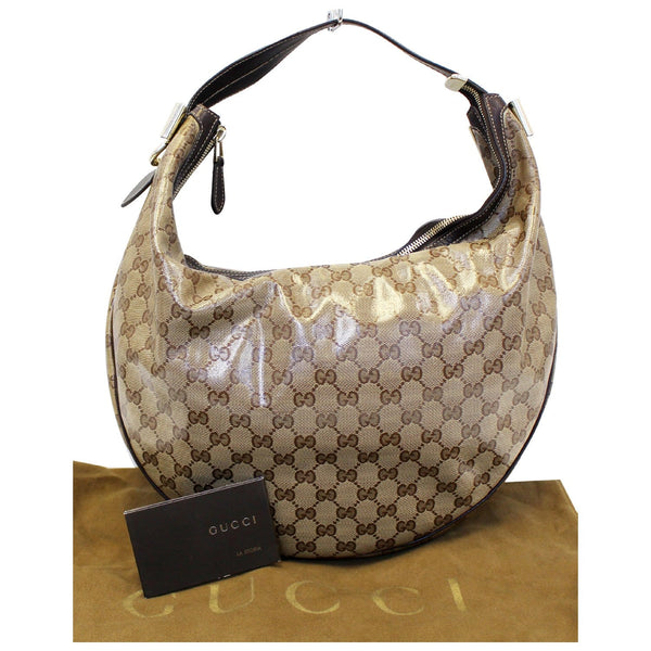 Gucci GG Crystal Duchessa Hobo Bag Beige - Gucci straps