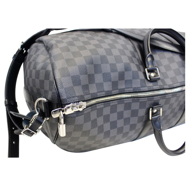 LOUIS VUITTON Keepall 55 Damier Graphite Bandouliere Travel Bag-US