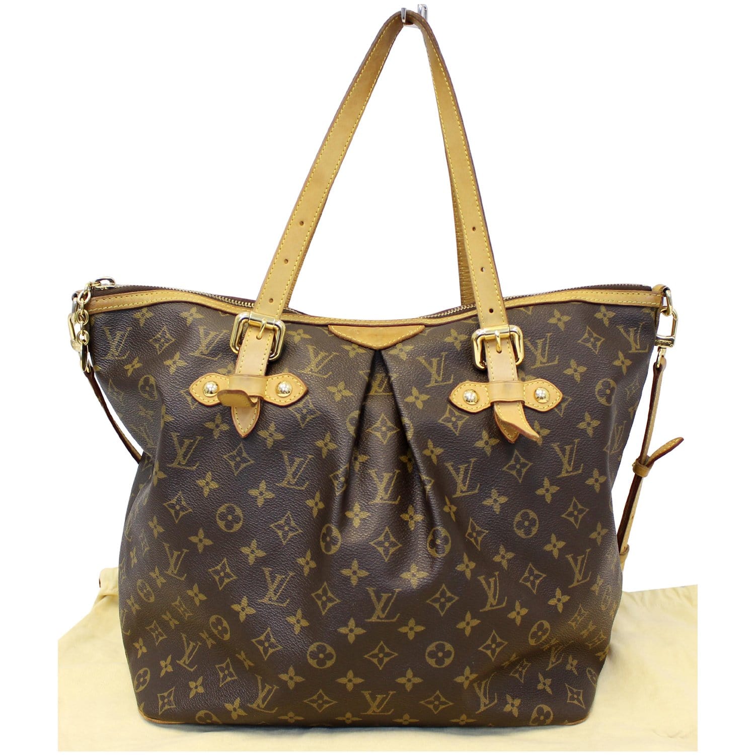 2000s Lv-style Monogram Shoulder Bag With Bow Detail 