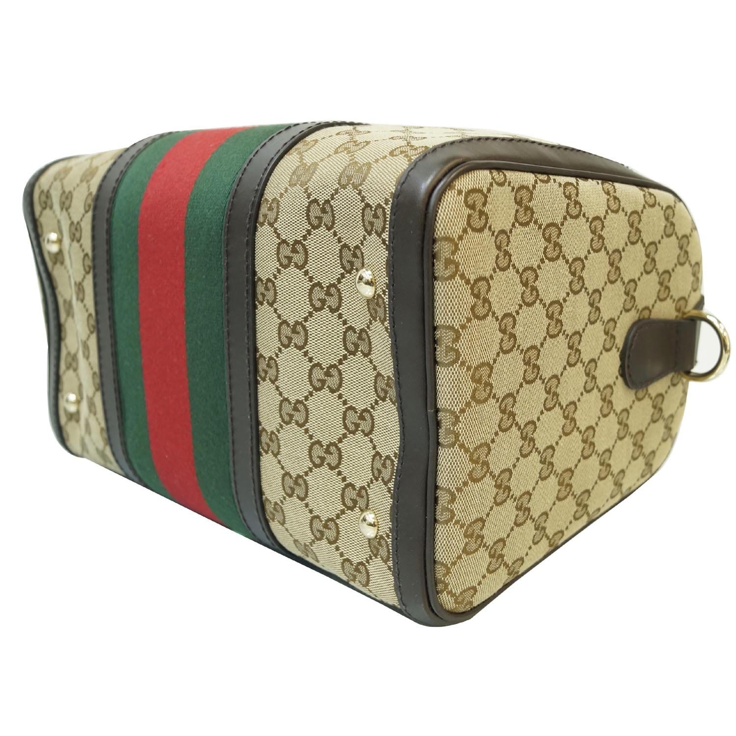 Vintage Gucci Web Boston Bag – Closet Connection Resale