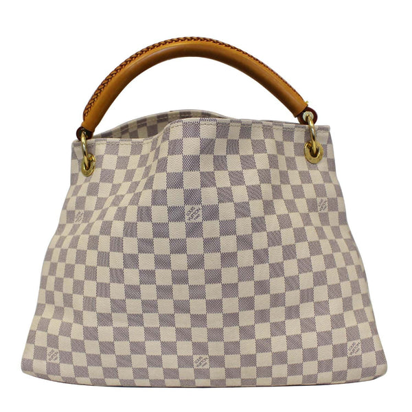 LOUIS VUITTON Artsy MM Damier Azur Shoulder Bag White-US