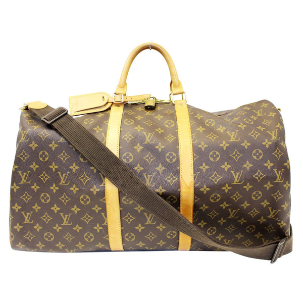 LOUIS VUITTON Keepall Bandouliere 55 Monogram Canvas Travel Bag