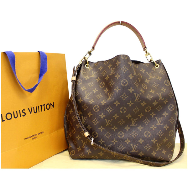 LOUIS VUITTON Metis Hobo Monogram Canvas Shoulder Bag Brown