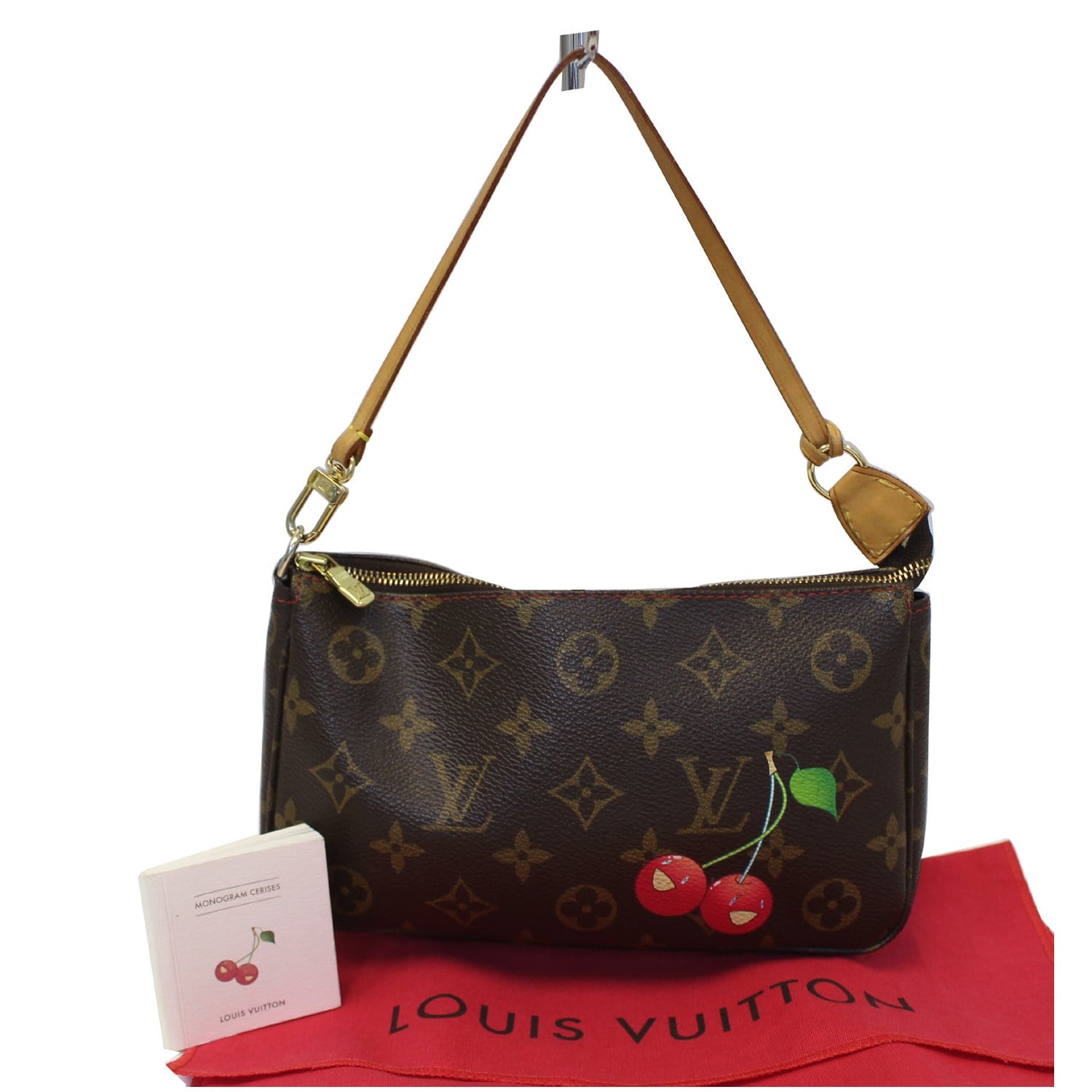 Louis Vuitton Louis Vuitton Pochette Accessories Red Monogram Cherry