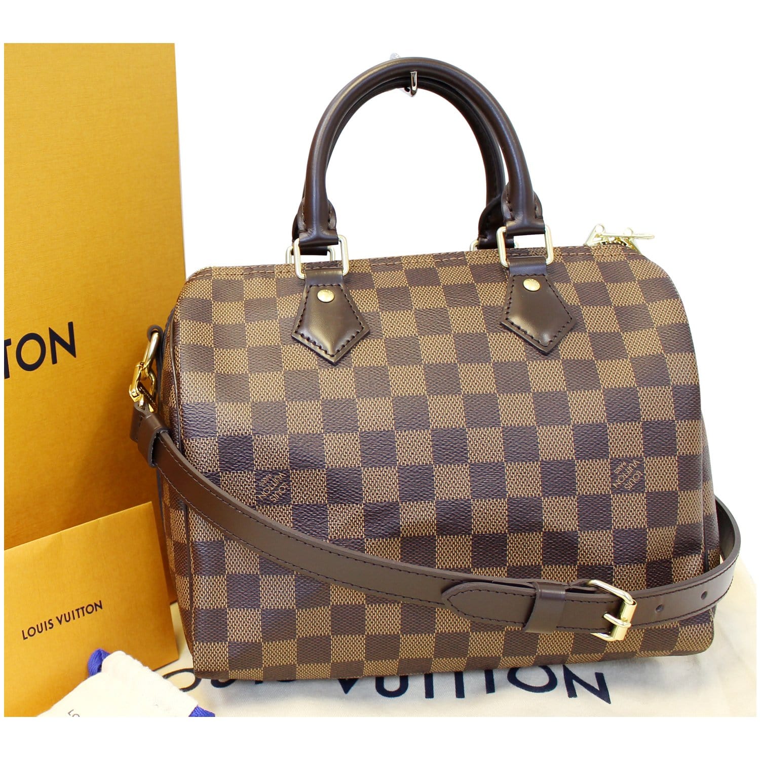Louis Vuitton speedy b 25 in damier ebene  Louis vuitton, Louis vuitton  handbags, Vuitton