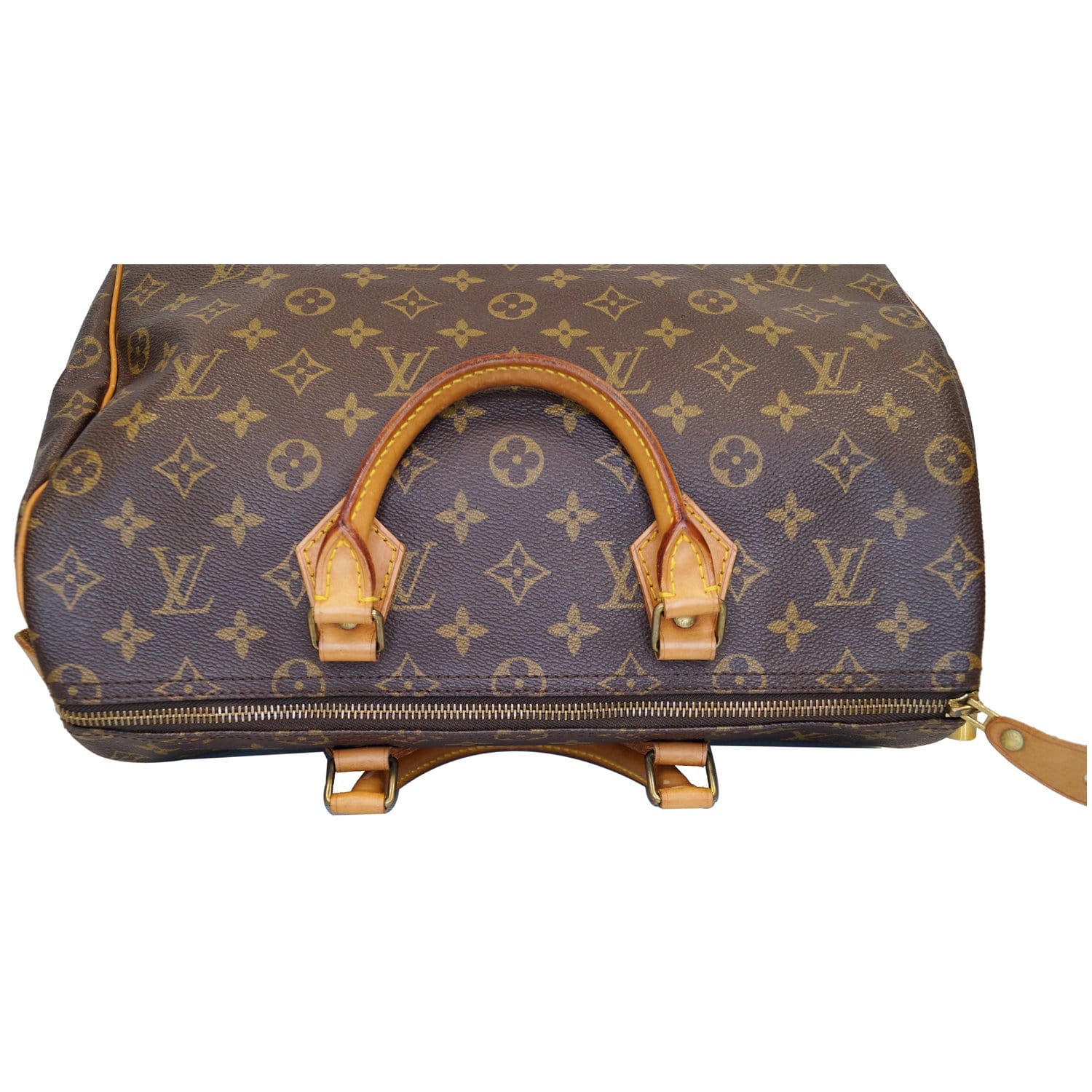 Louis Vuitton Micro Speedy Bag Charm Monogram Canvas Brown 1795901