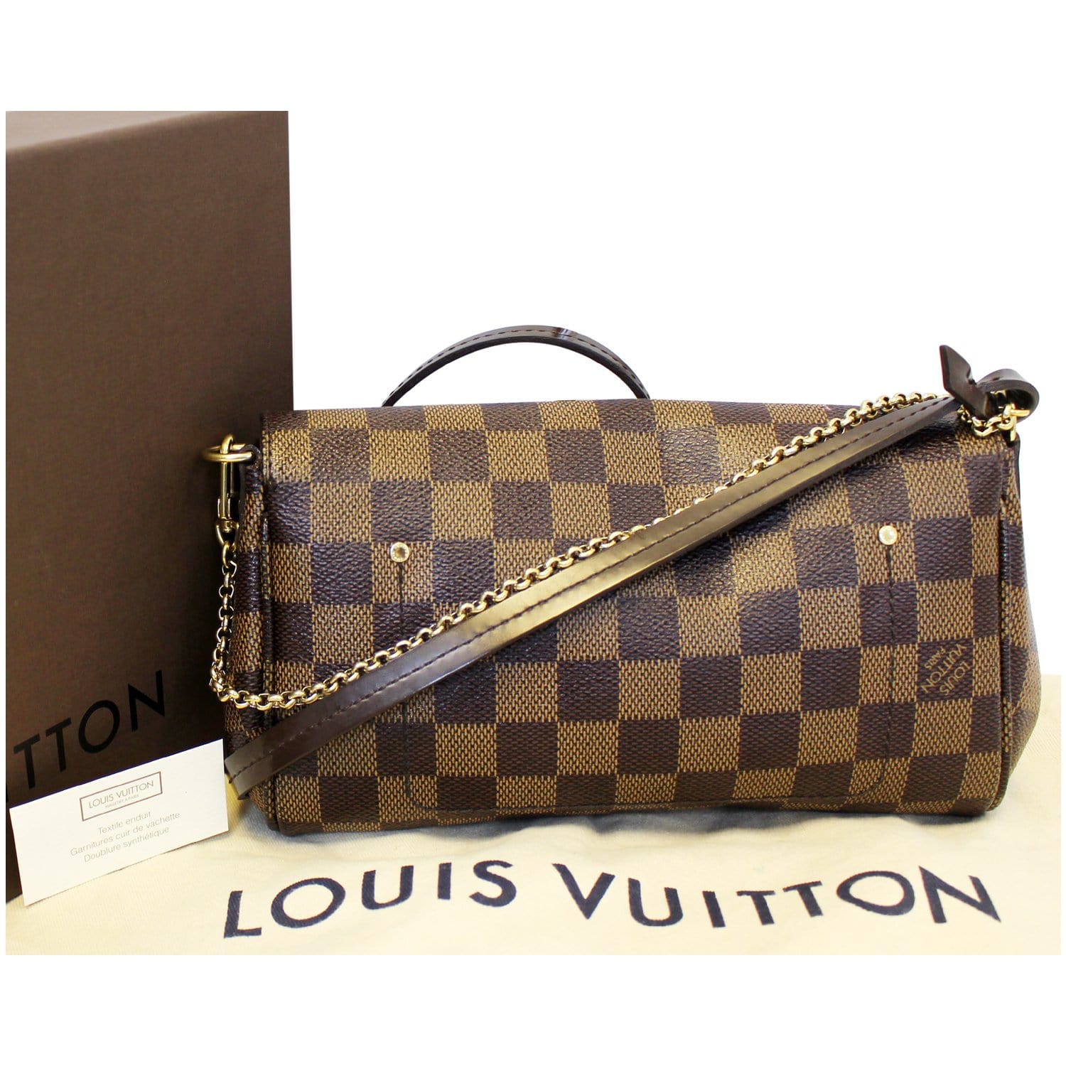 Louis Vuitton Damier Ebene Canvas Favorite PM Bag