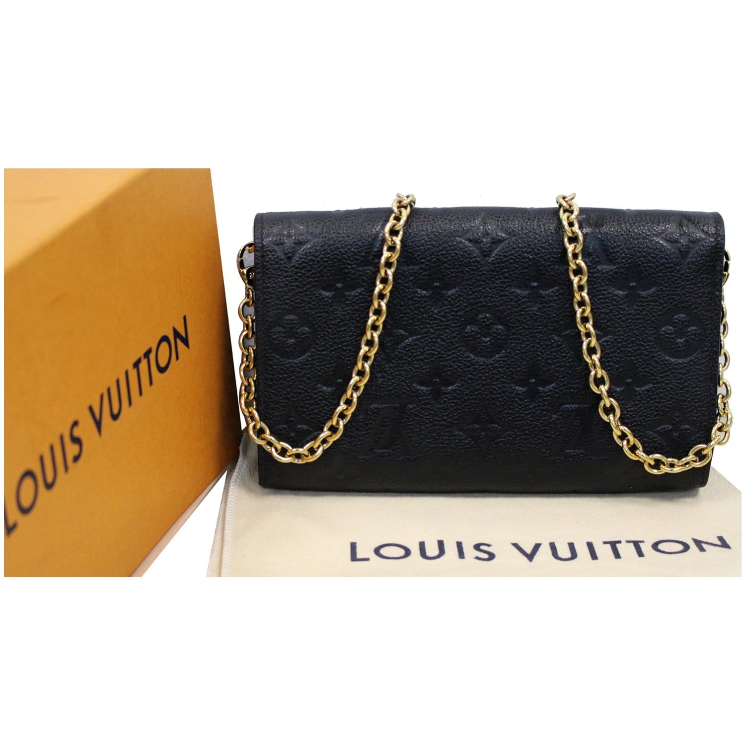 Louis Vuitton MONOGRAM EMPREINTE Vavin chain wallet
