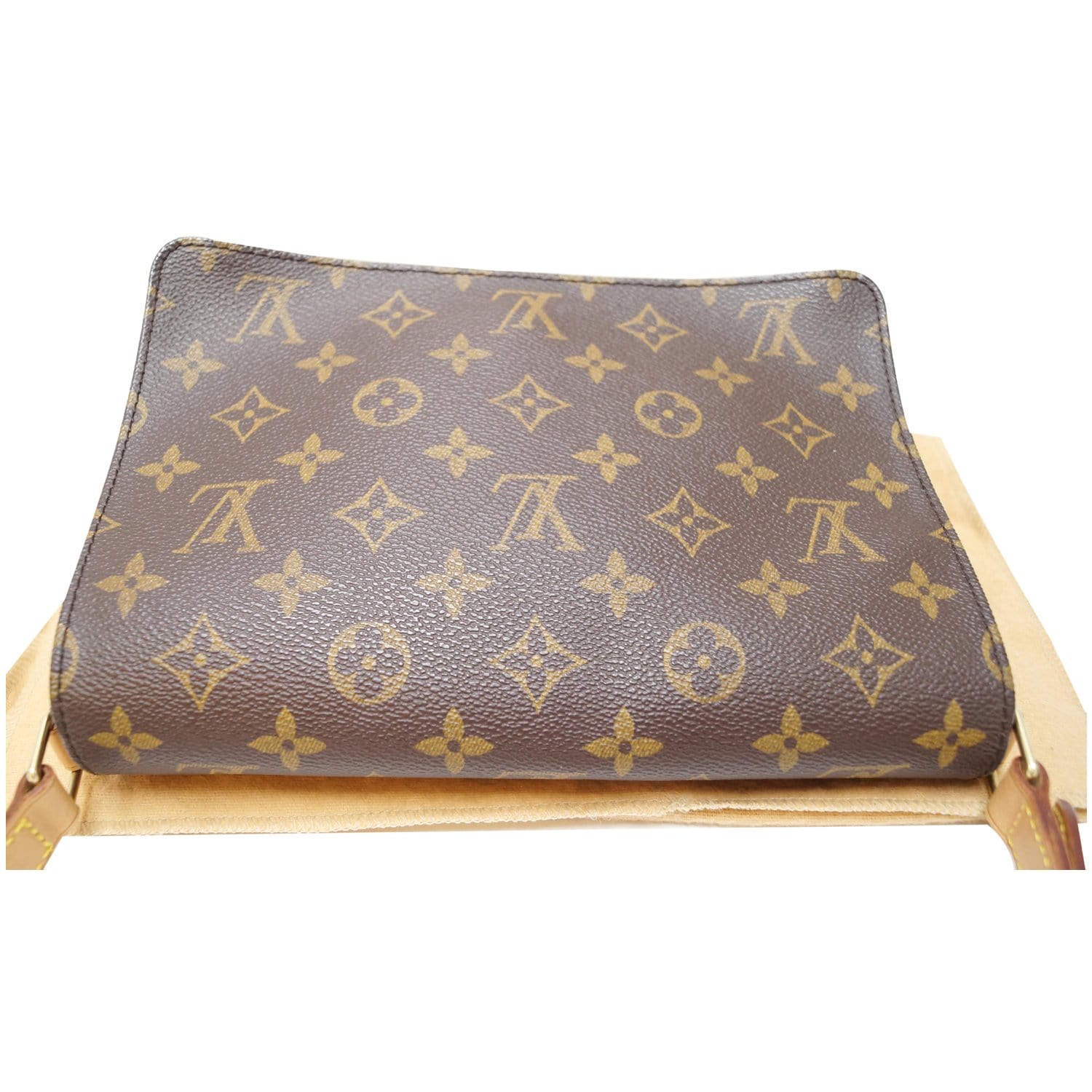 Musette tango cloth handbag Louis Vuitton Brown in Cloth - 37160574