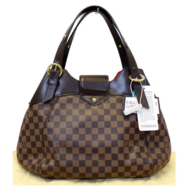 LOUIS VUITTON Sistina GM Damier Ebene Shoulder Handbag-US