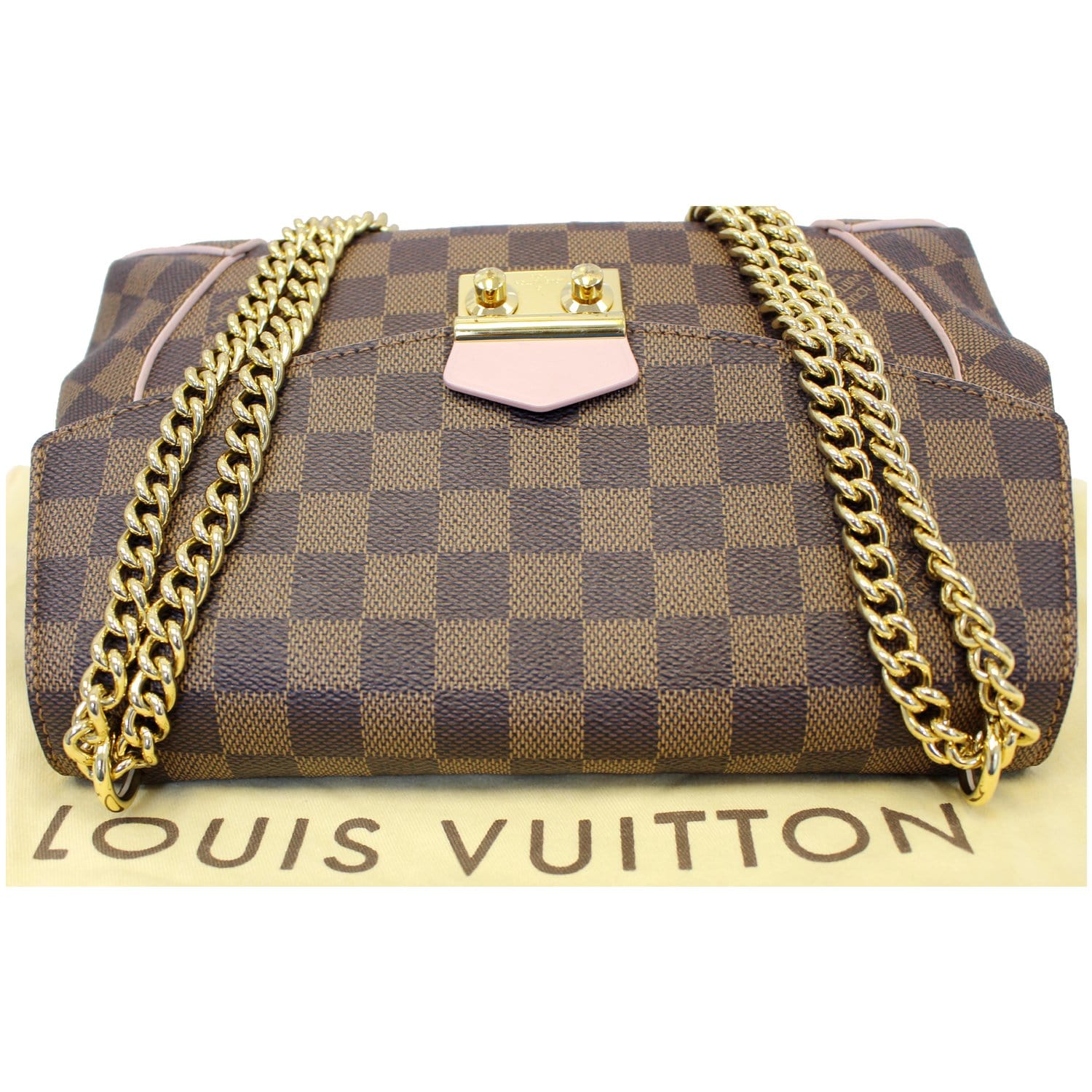 Louis Vuitton Replica N41597 Damier Ebene Canvas Caissa Clutch Bags Rose  Ballerine - AAAReplica