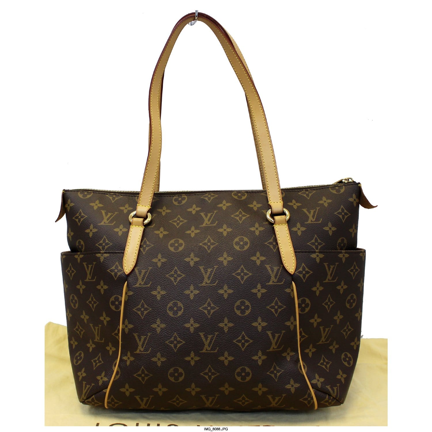 LOUIS VUITTON Totally MM Monogram Canvas Shoulder Bag Brown