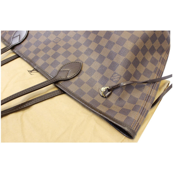 LOUIS VUITTON Neverfull MM Damier Ebene Tote Shoulder Bag-US