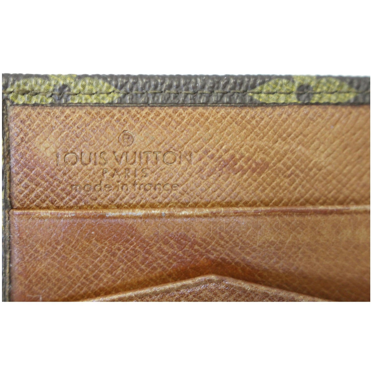 Louis Vuitton Vintage Square Double Flap Monogram Canvas Wallet
