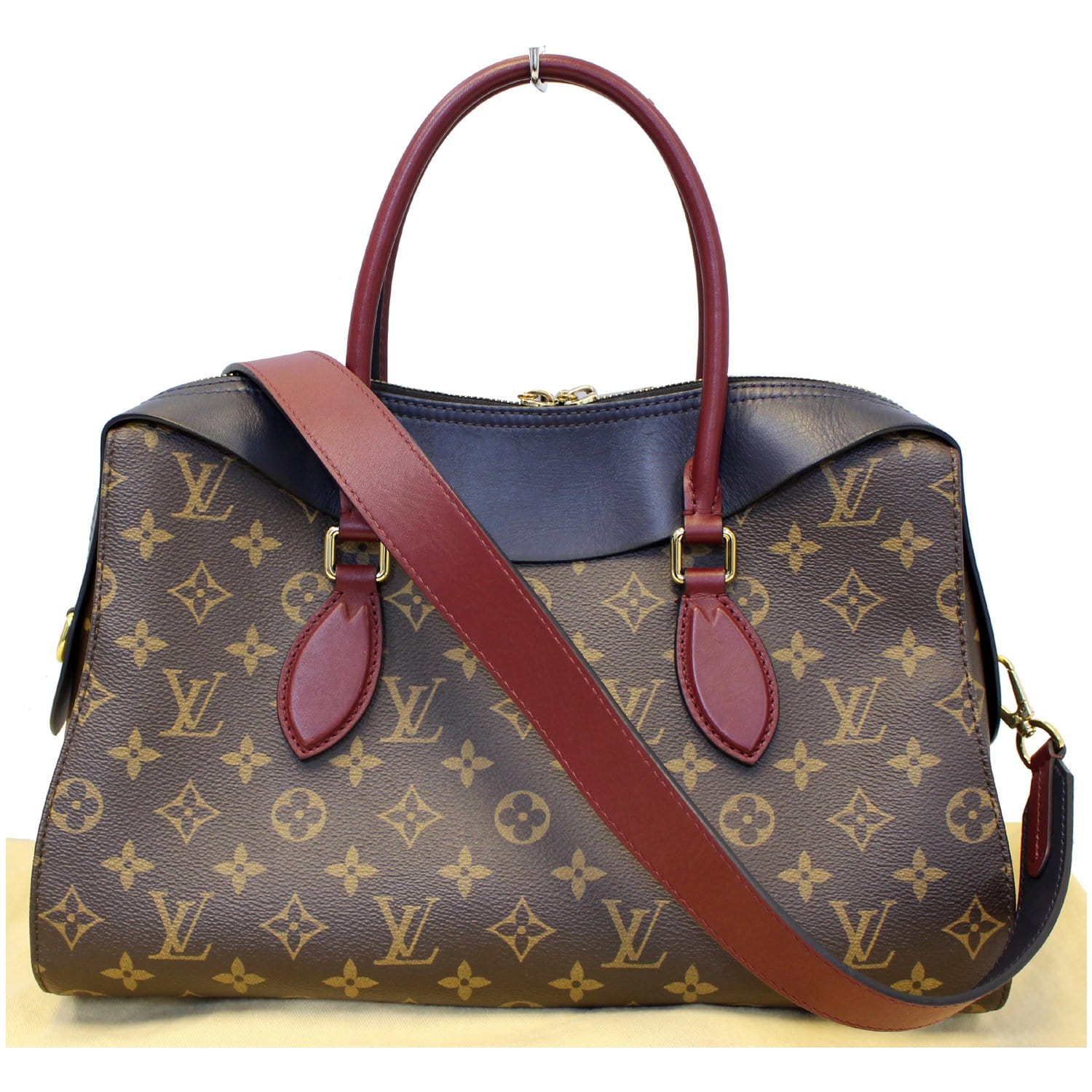 Tuileries cloth handbag Louis Vuitton Brown in Cloth - 35076035