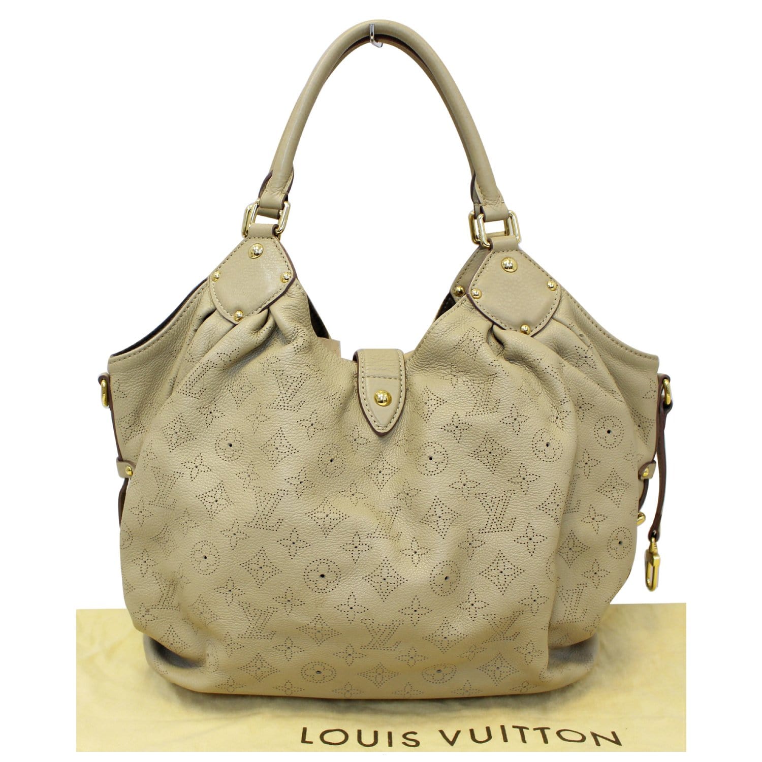 Louis Vuitton Beige Monogram Mahina Leather L Bag